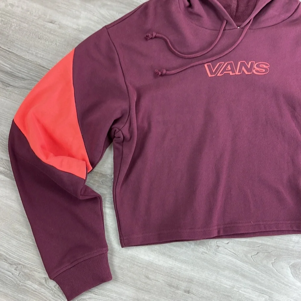 🔆VANS🔆 HOODIE CROPPED SWEATSHIRT - Picture 4 of 8